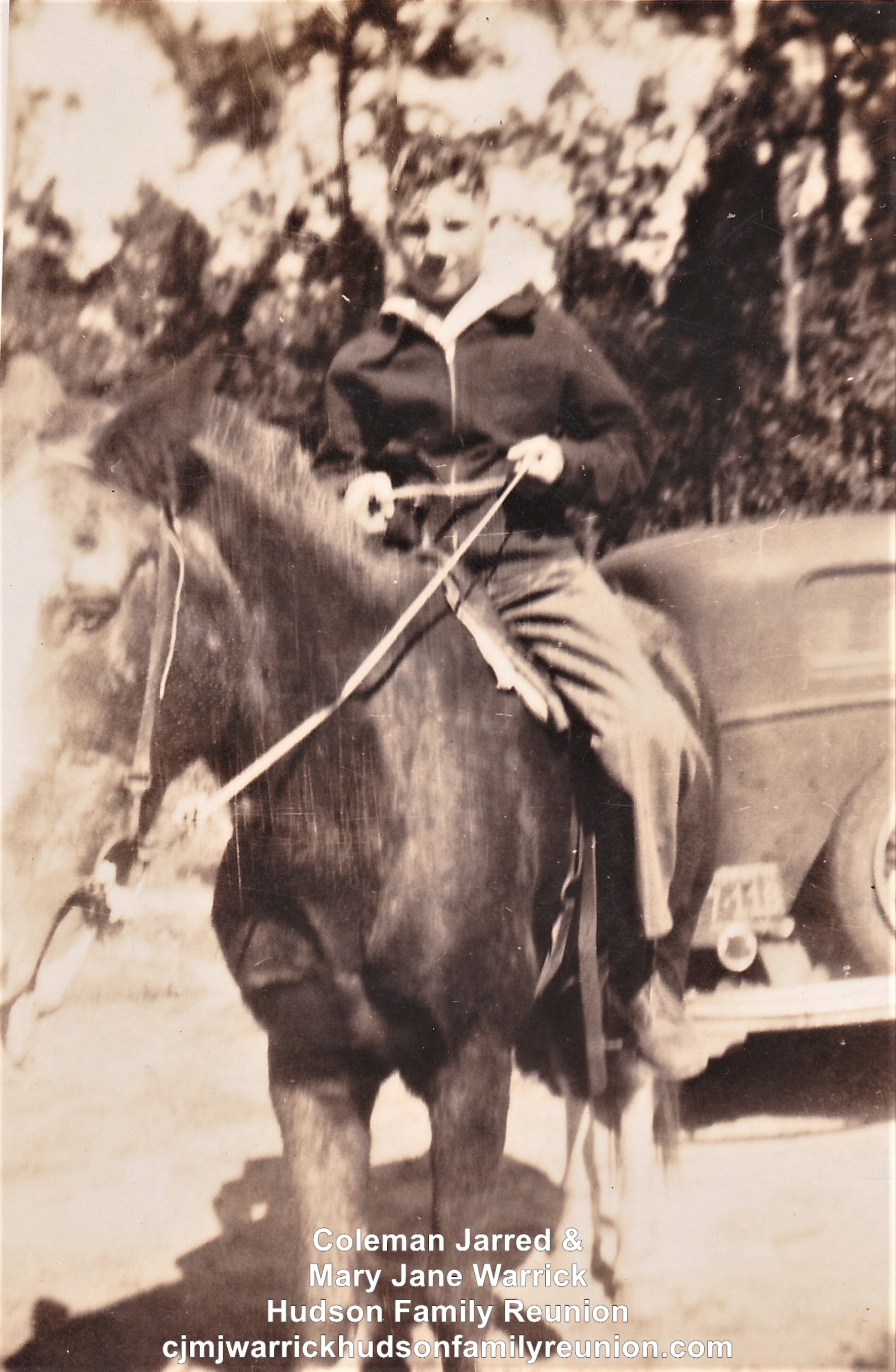 David Hudson on his horse.
