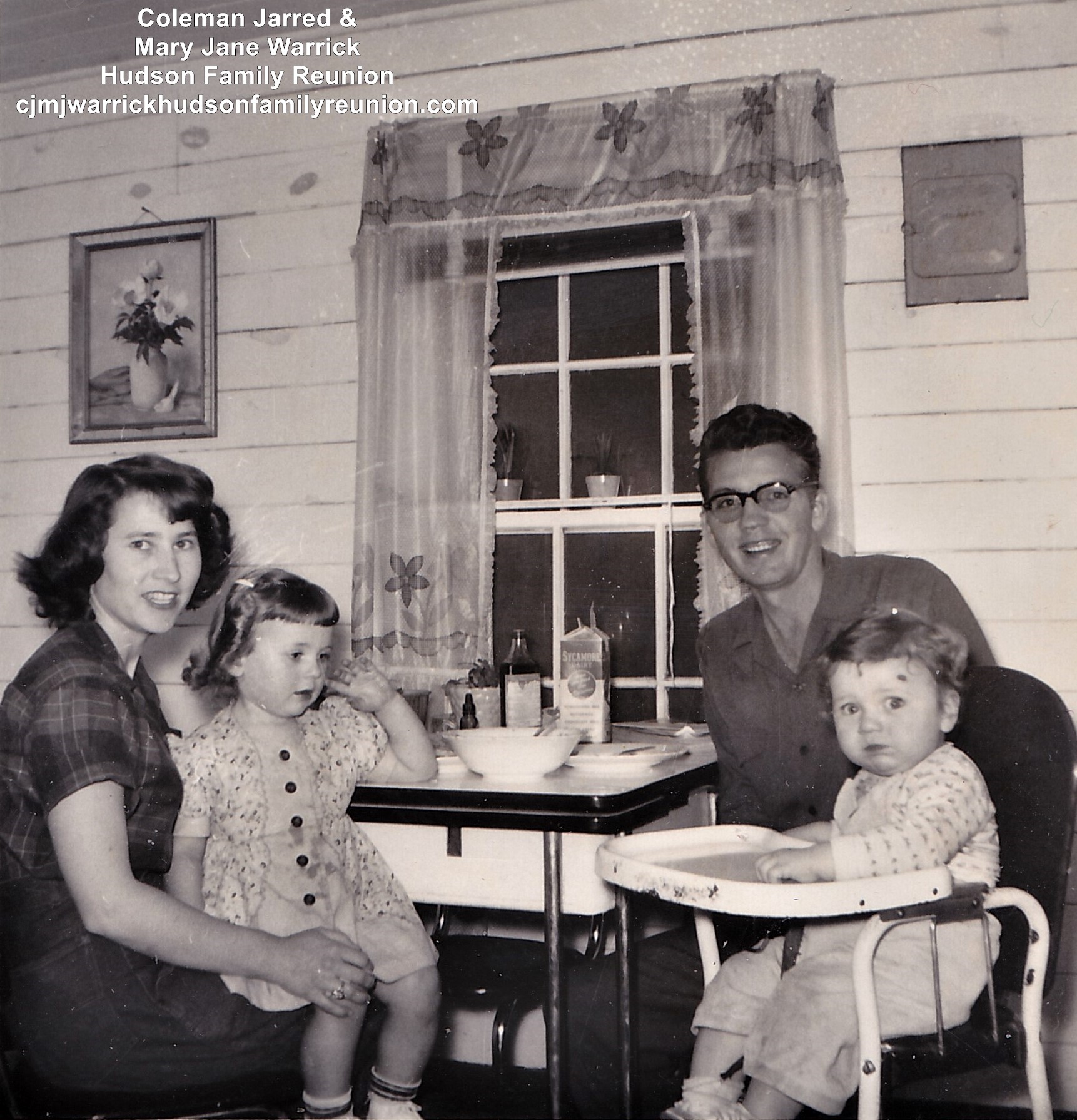 Dewey Sr. and Family - Living in the back of their store.