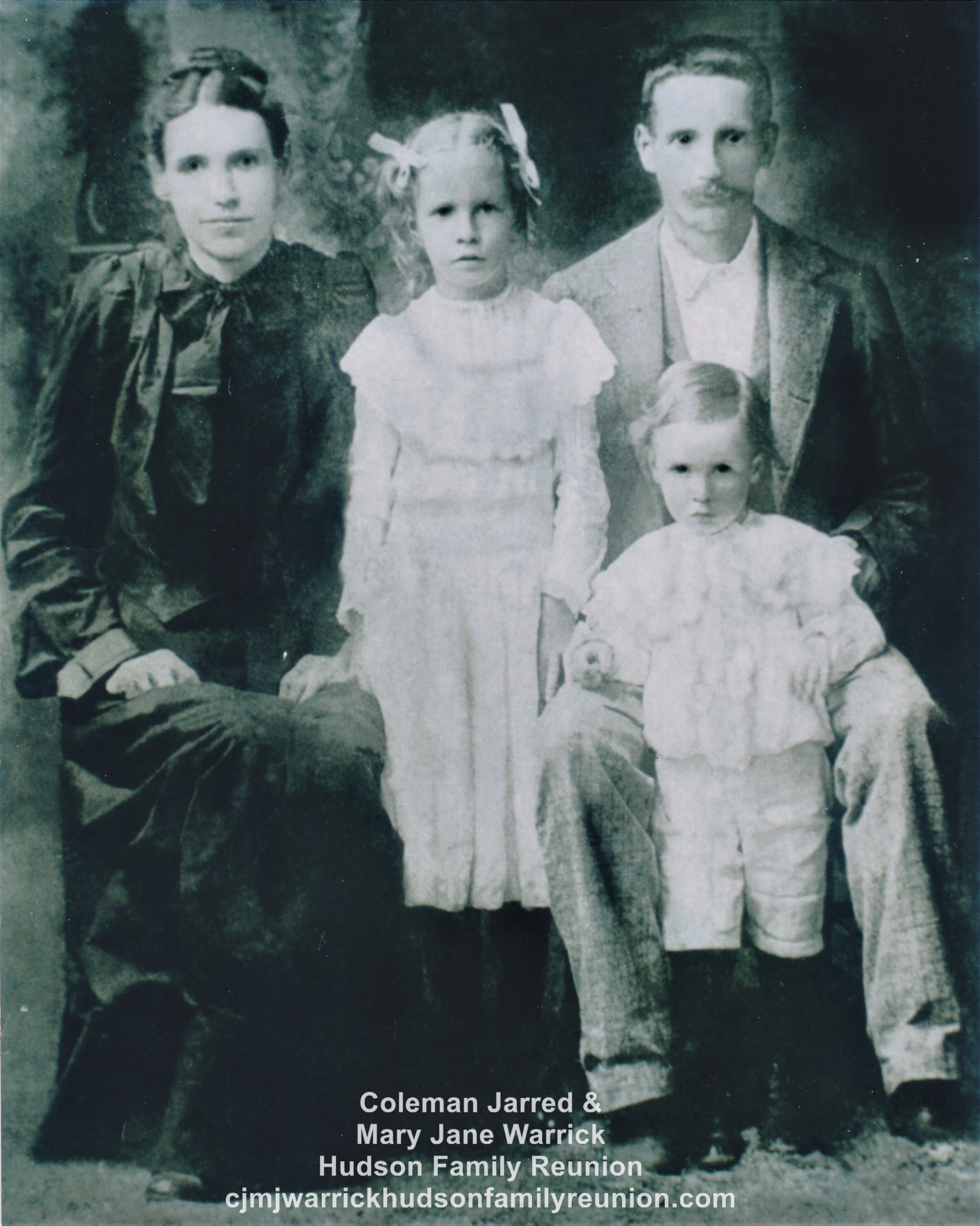 Hollie Wright Hudson, Wife and Two of Their Children