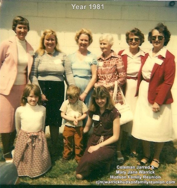 1981 - Family of Bettie at Reunion in Turkey, NC.