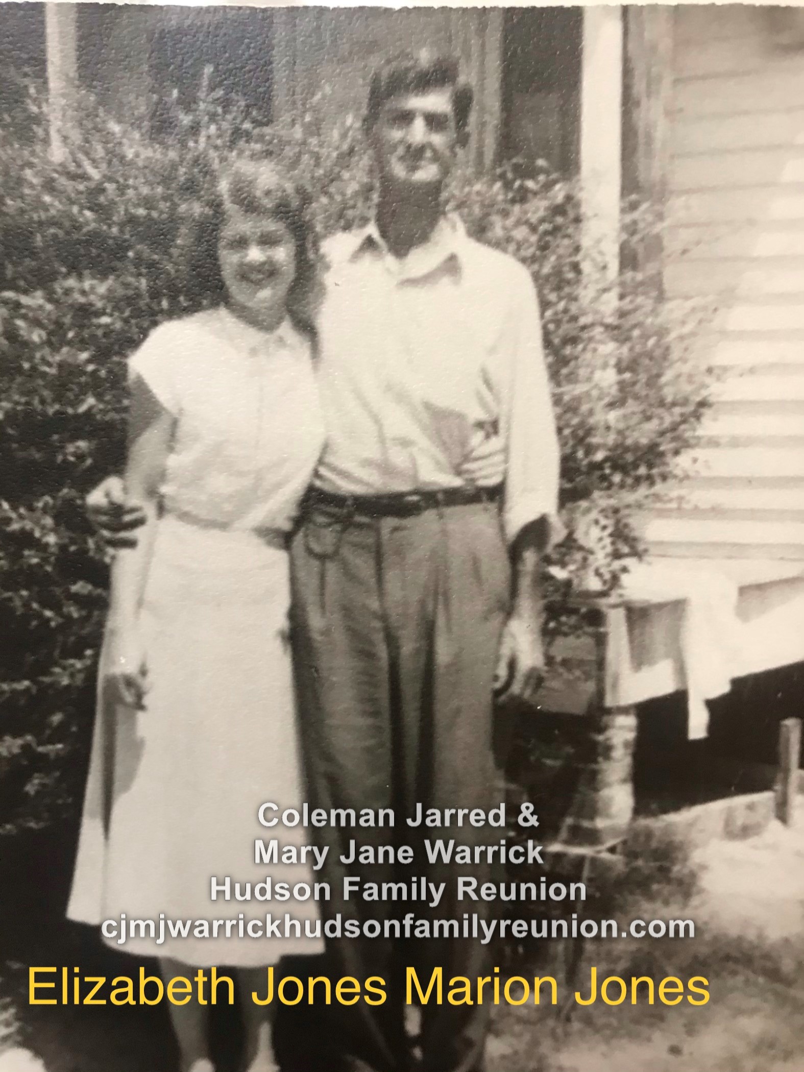 Elizabeth Jones Sandy and her father, Marion Thomas Jones