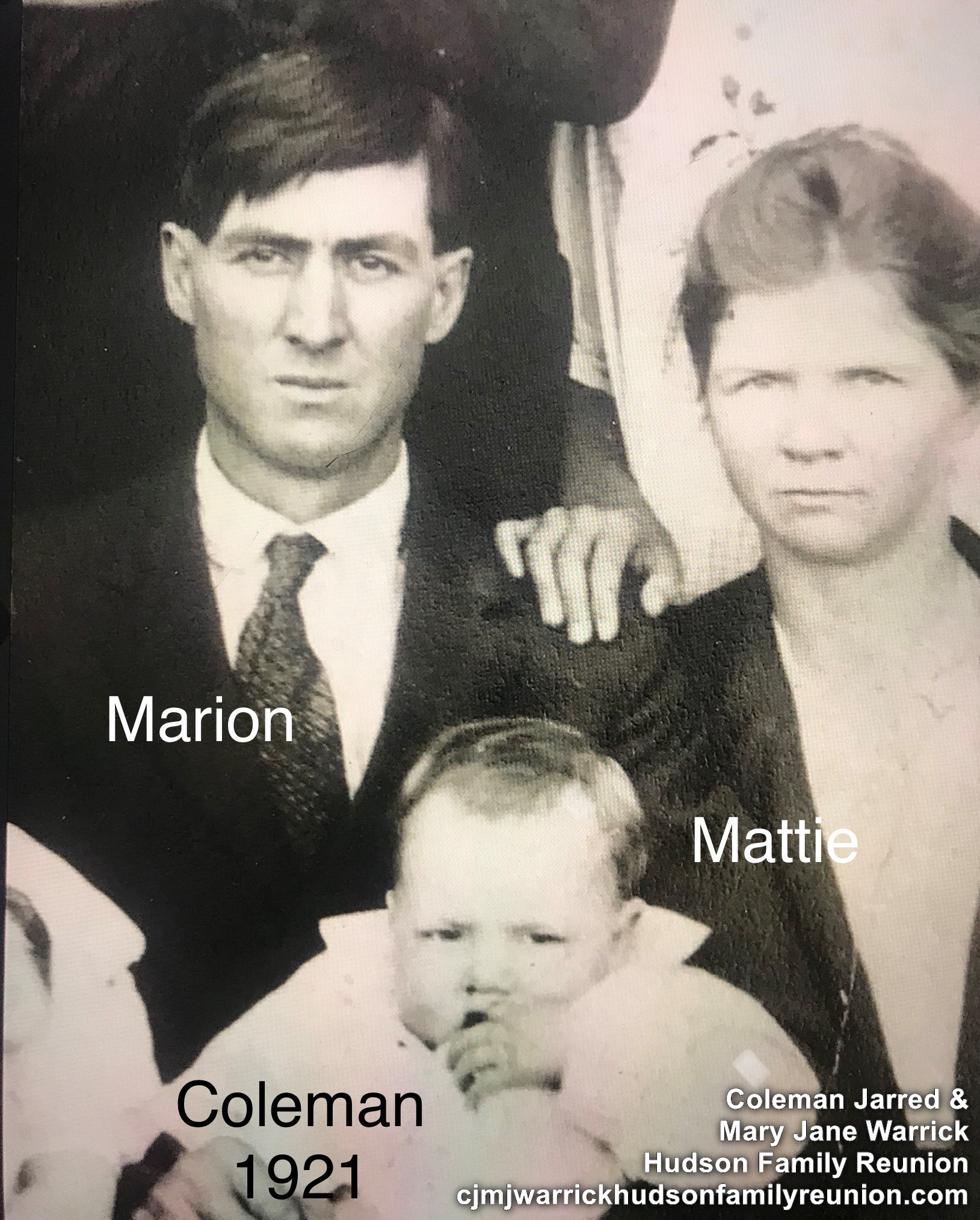 Marion Thomas & Mattie Mae Hudson Jones, Earl COLEMAN Jones