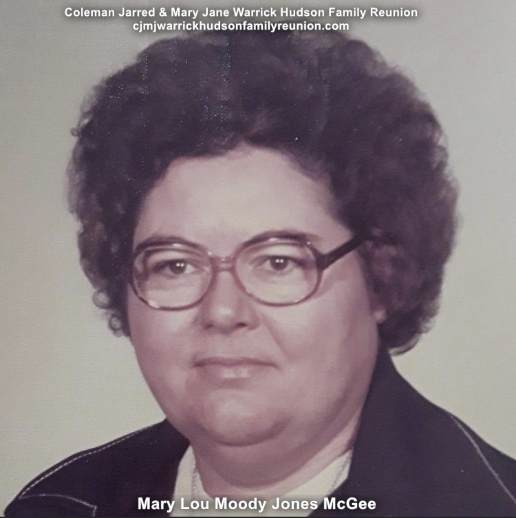 Mary Lou Moody Jones McGee