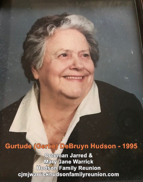 Gertude (Gertie) DeBruyn  Hudson - 1995