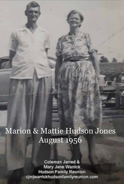 Marion (Model T) Thomas & Mattie Mae Hudson Jones