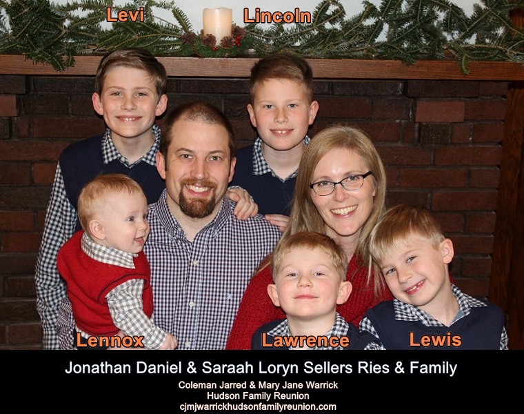 Jonathan Daniel & Saraah Loryn Sellers Ries & Family