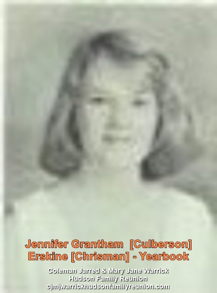 Jennifer Grantham  [Culberson] Erskine [Chrisman] - Yearbook