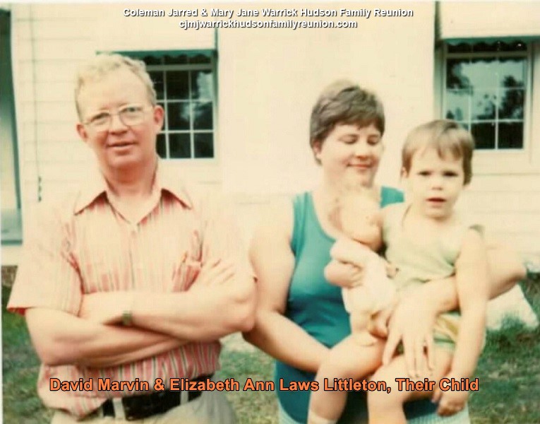 David Marvin & Elizabeth Ann Laws Littleton, Their Child