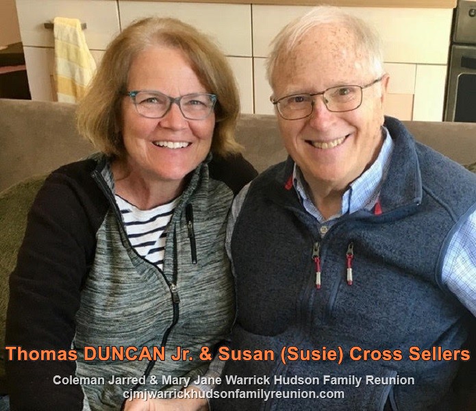 Thomas DUNCAN Jr. & Susan (Susie) Cross Sellers