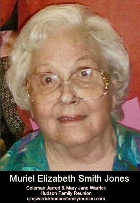 Muriel Elizabeth Smith Jones
4/11/1922-11/24-2012