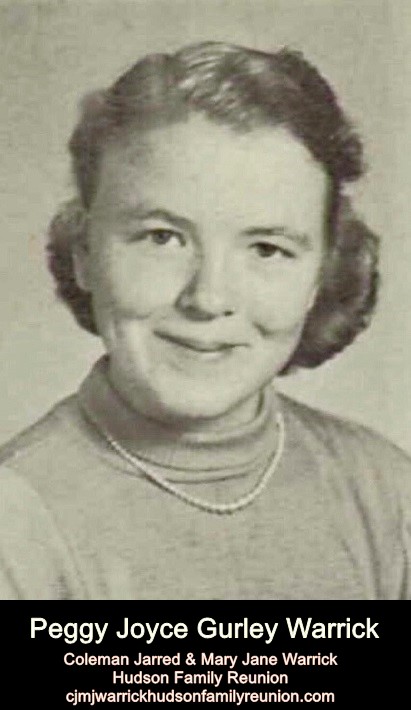 Peggy Joyce Gurley [Warrick]
Wife of Marvin Henry Warrick