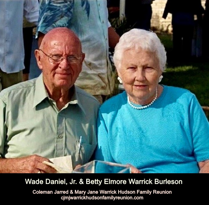 Wade & Bettie Elmore Warrick Burleson