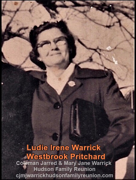 Ludie Irene Warrick [Westbrook Pritchard]