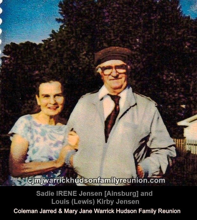 Sadie Irene Jensen [Ainsburg] with brother, Louis Kirby Jensen