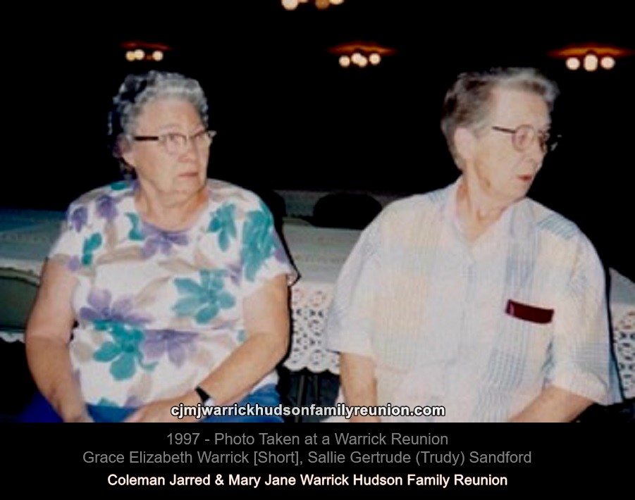 Grace Warrick Short and Trudy Sanderford
