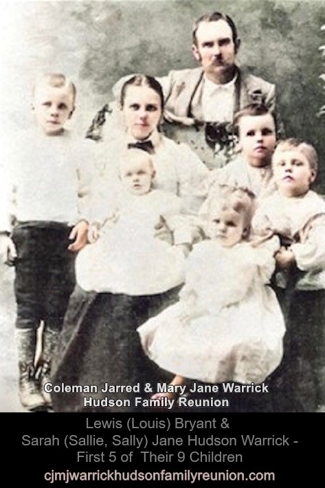 Colorized Family Portrait
Lewis and Sally Hudson Warrick