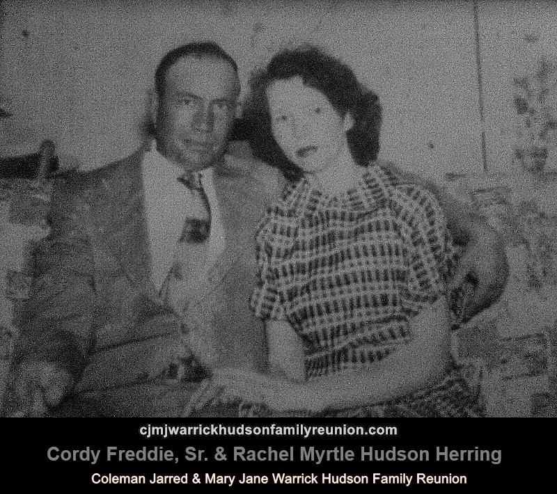 Cordy Freddie, Sr. & Rachel Myrtle Hudson Herring