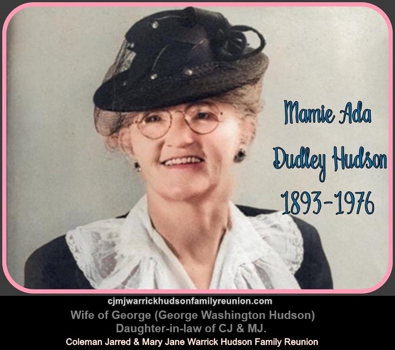 Mamie Ada Dudley Hudson (colorized)