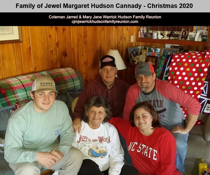 Family of Jewel Hudson Cannady - Xmas 2020