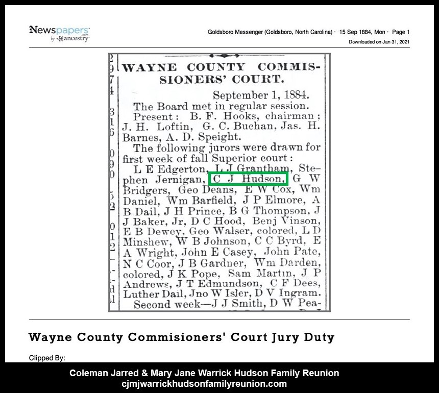 1884, 9-15 CJ Superior Court Juror