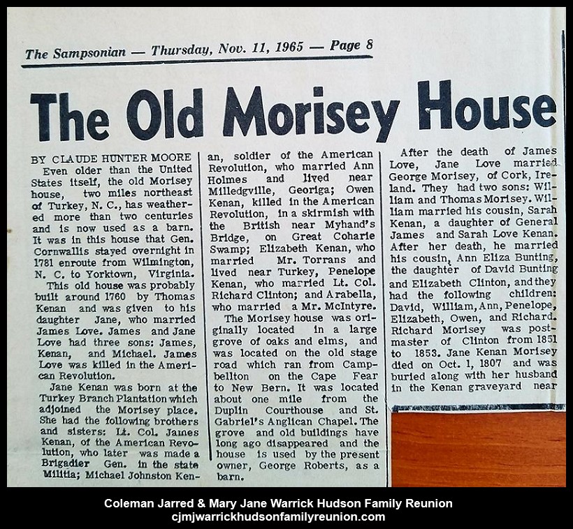1965, 10-11 - Morisey House - Article by Claude H. Moore (1 of 6)