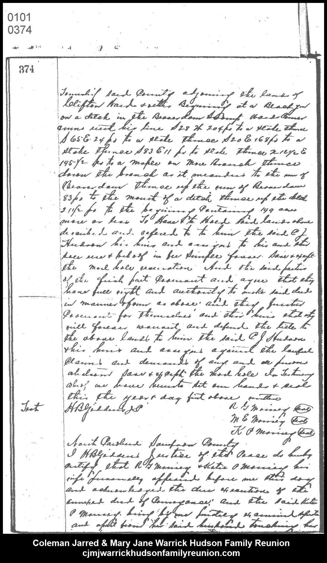 1899, 2-21 - Deed - R. G. Morisey to C. J. (Page 2 of 3)