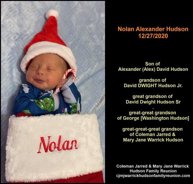 Nolan Alexander Hudson - December of 2020