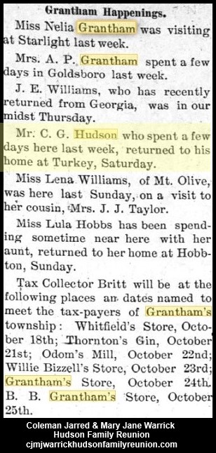 1895, Oct. - CJ retuned to Turkey from Gantham visit.
