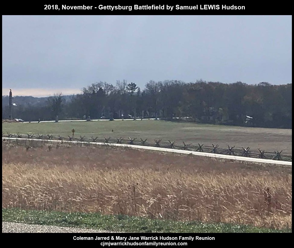 2018, Nov. - Gettysburg Battlefield by Samuel LEWIS Hudson