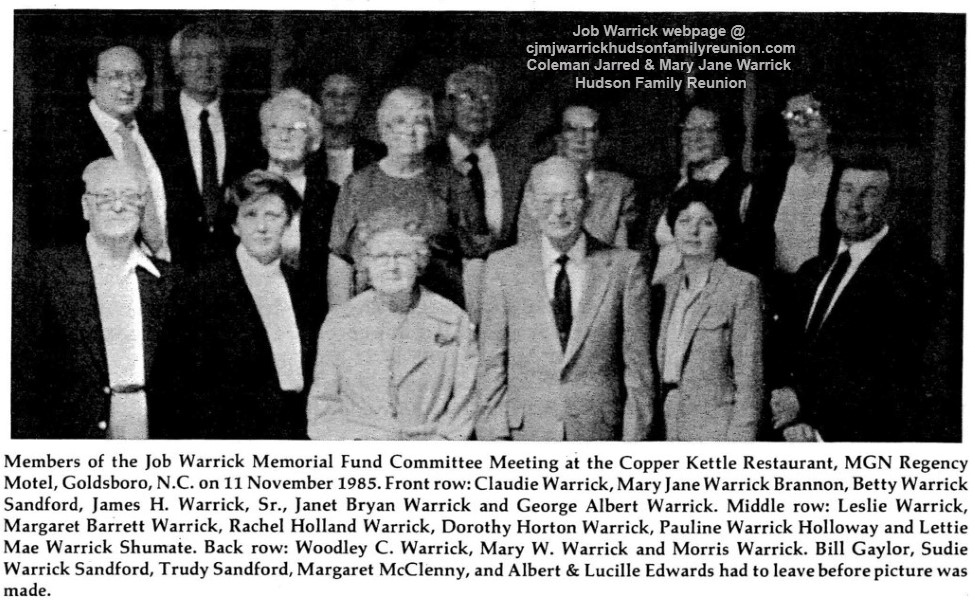 Job Warrick Memorial Fund Committee 